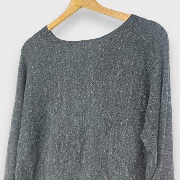 Banana Republic XS Charcoal Soft Grunge Knit Cotton Blend Pullover Sweater - Picture 5 of 6